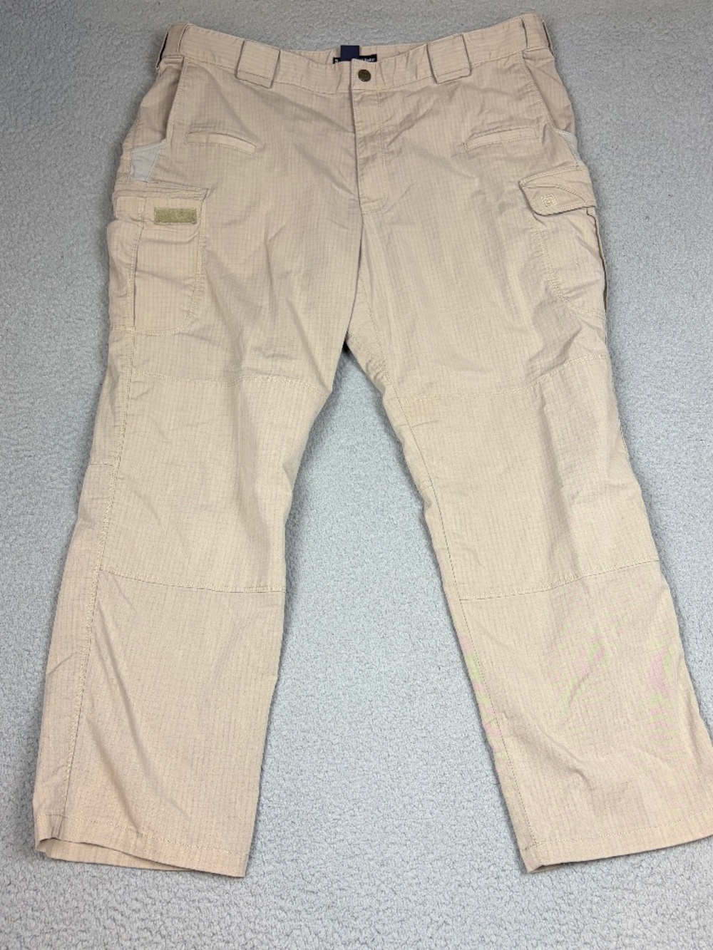 5.11 Tactical Pants Mens Size 40X30 Beige Ripstop Pockets Outdoor Utility